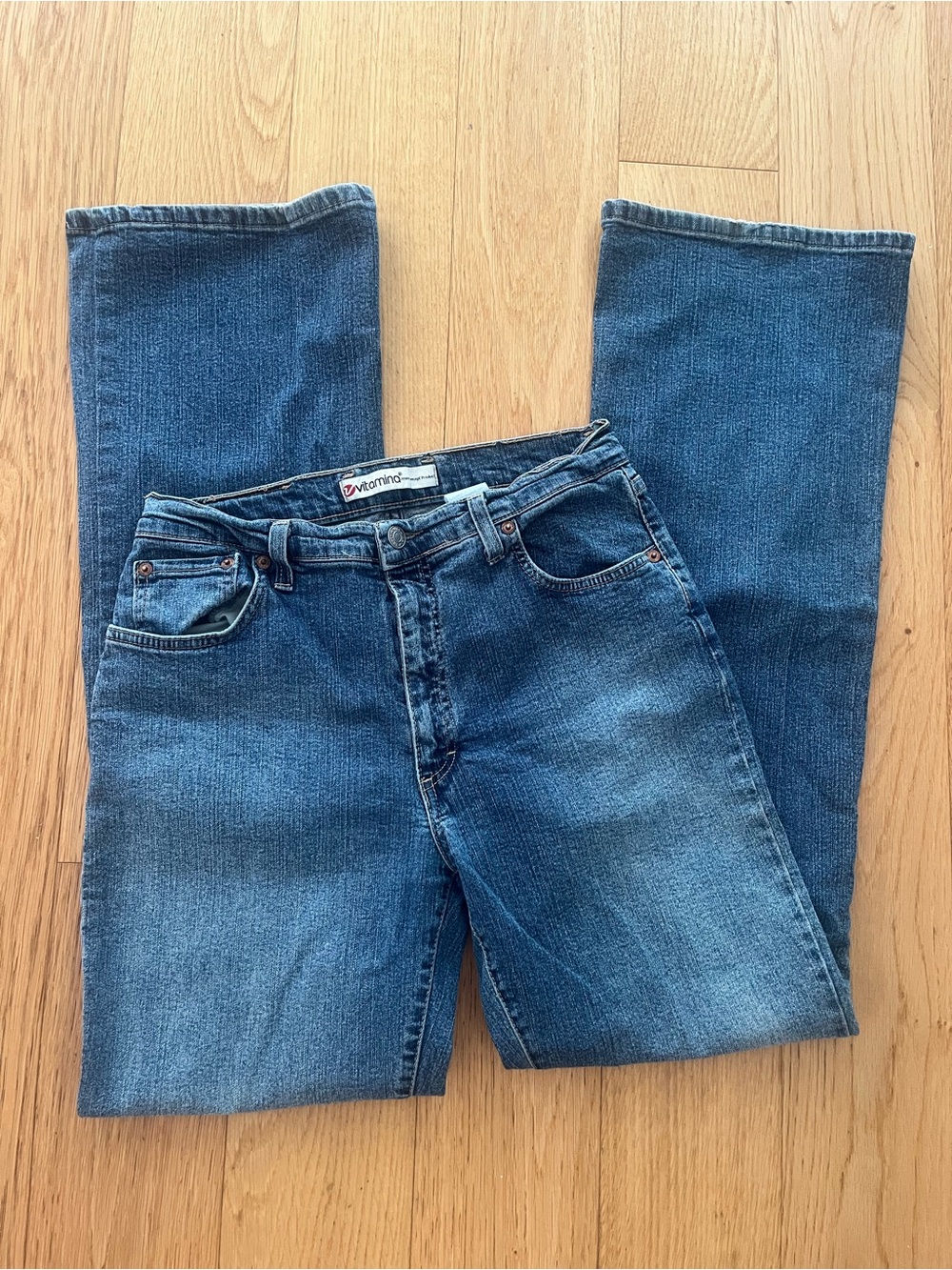 Vintage Vitamina Mid-Rise Flare Jeans